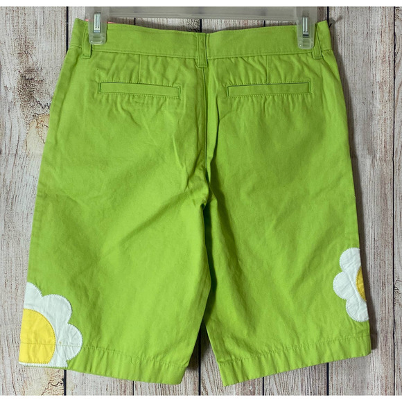 Vtg Gymboree Pop of Daisies Nwt Green Bermuda Daisy Shorts Size 10 - Picture 3 of 4